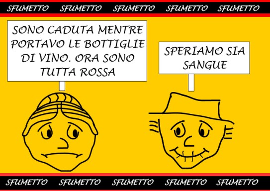 vignetta stupida l'anziana caduta