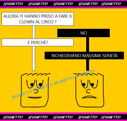 battuta pessima sul lavoro da clown