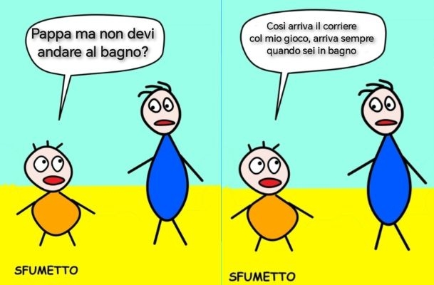 barzelletta del figlio che aspetta un pacco