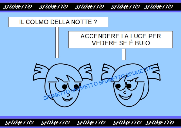 colmo divertente tra bambini al buio