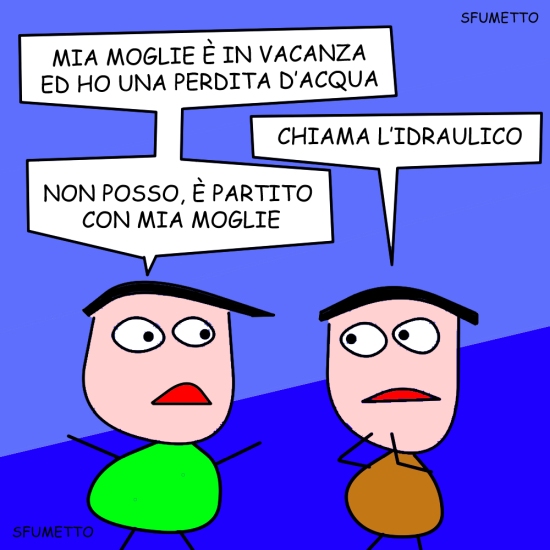 la moglie in vacanza